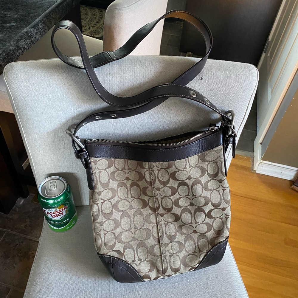 Coach crossbody monogram purse